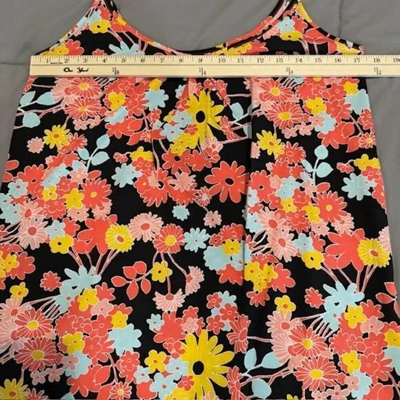 NWT Modcloth Black Floral Paradise Adjustable Tie Strap Dress‎ Mini Size Small - Picture 7 of 9